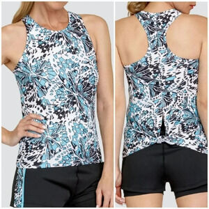 TAIL Activewear, New Meilani Blue Butterfly Floral Tennis Tank Top Size Large